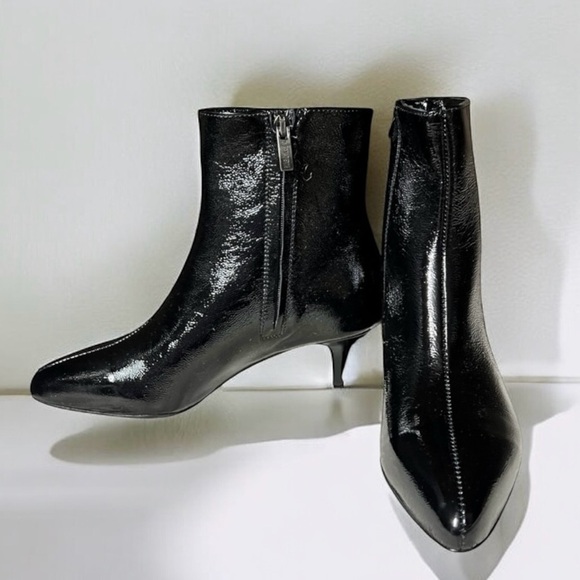 🌻NEW w.box La Canadienne "Davis" Black Leather Ankle Boots Size 6 - Picture 7 of 12